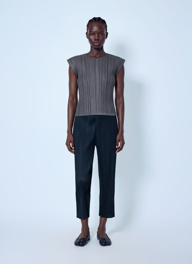 LN-CC® - Pleats Please Issey Miyake: Mellow Pleats Top - Grey Pleats Please Issey Miyake Mellow Pleats Top Grey plp0266067