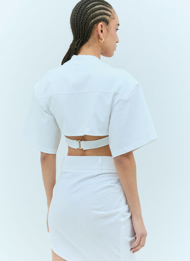 Jacquemus Le Bahia Court T 恤 白色 jac0256040
