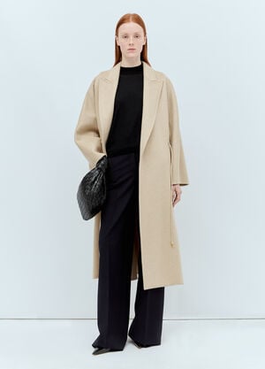 Max Mara Oversized Cashmere Coat Cream max0255001