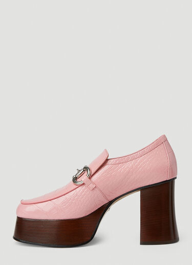 Gucci Horsebit Platform Loafers Pink guc0251077