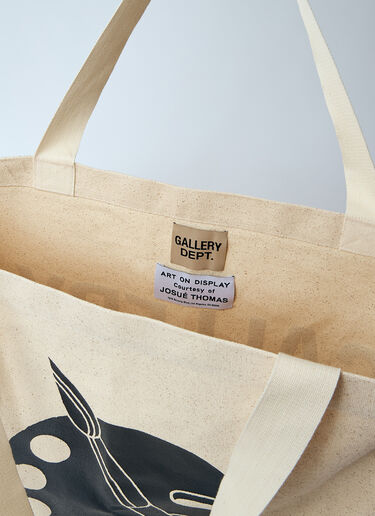 Gallery Dept. Logo Print Tote Bag Beige gdp0160032