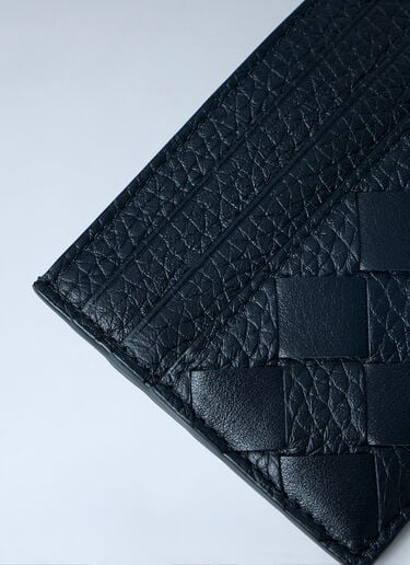 Bottega Veneta Intrecciato Leather Card Holder Black bov0163009