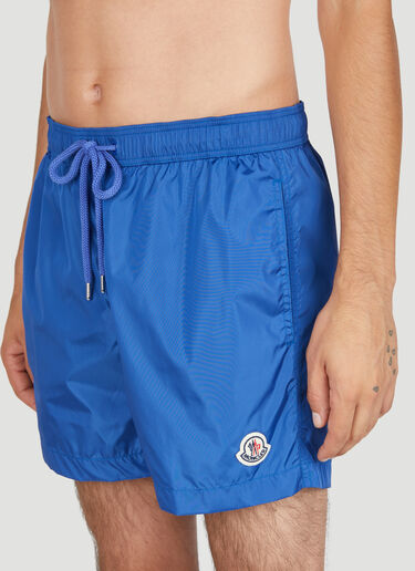 로고 패치 스윔 쇼츠 Moncler 로고 패치 스윔 쇼츠 블루 mon0153040