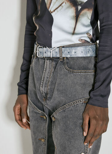Y Leather Belt Y/Project Y Leather Belt Blue ypr0153019