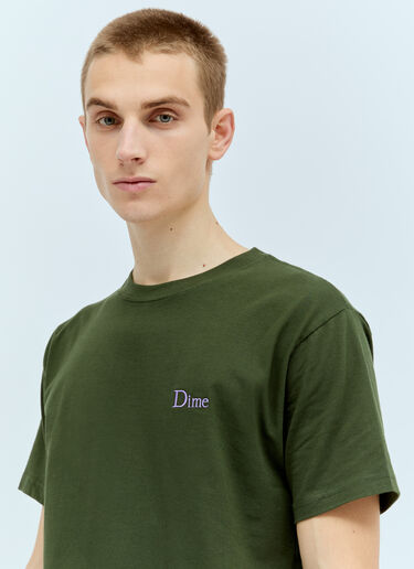 Dime Classic Small Logo T-Shirt Green dmt0154010