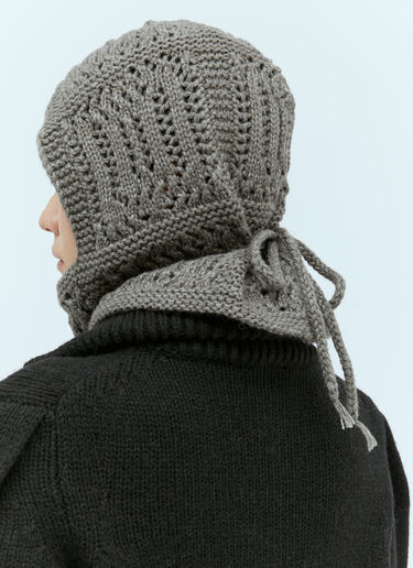 Lemaire Textured Stitch Hood Grey lem0254014