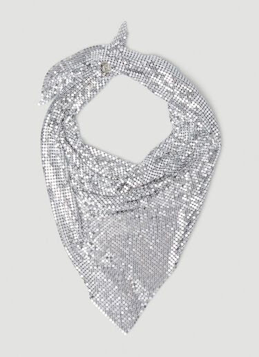 Rabanne Pixel Chainmail Scarf Silver pac0247015