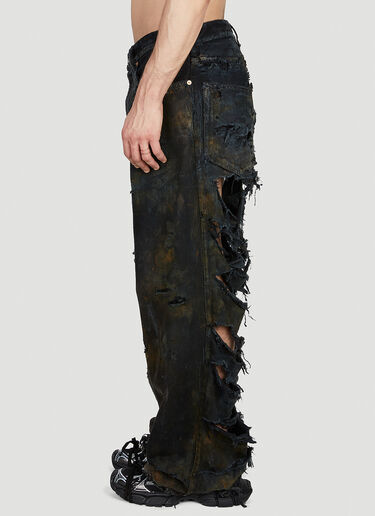 Balenciaga Destroyed Jeans Black bal0152042