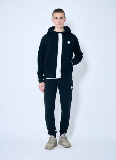 Moncler Logo Patch Zip-Up Sweatshirt Black mon0159029
