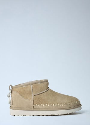 UGG Classic Ultra Mini Biarritz Boots Beige ugg0362010