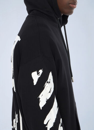 Ink Arrow Skate Hooded Sweatshirt Off-White Ink Arrow Skate Hooded Sweatshirt Black ofw0162030