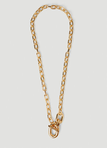 Rabanne XL Link Pendant Necklace Gold pac0248031