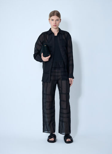 TOTEME Classic Crochet Shirt Black tot0261064