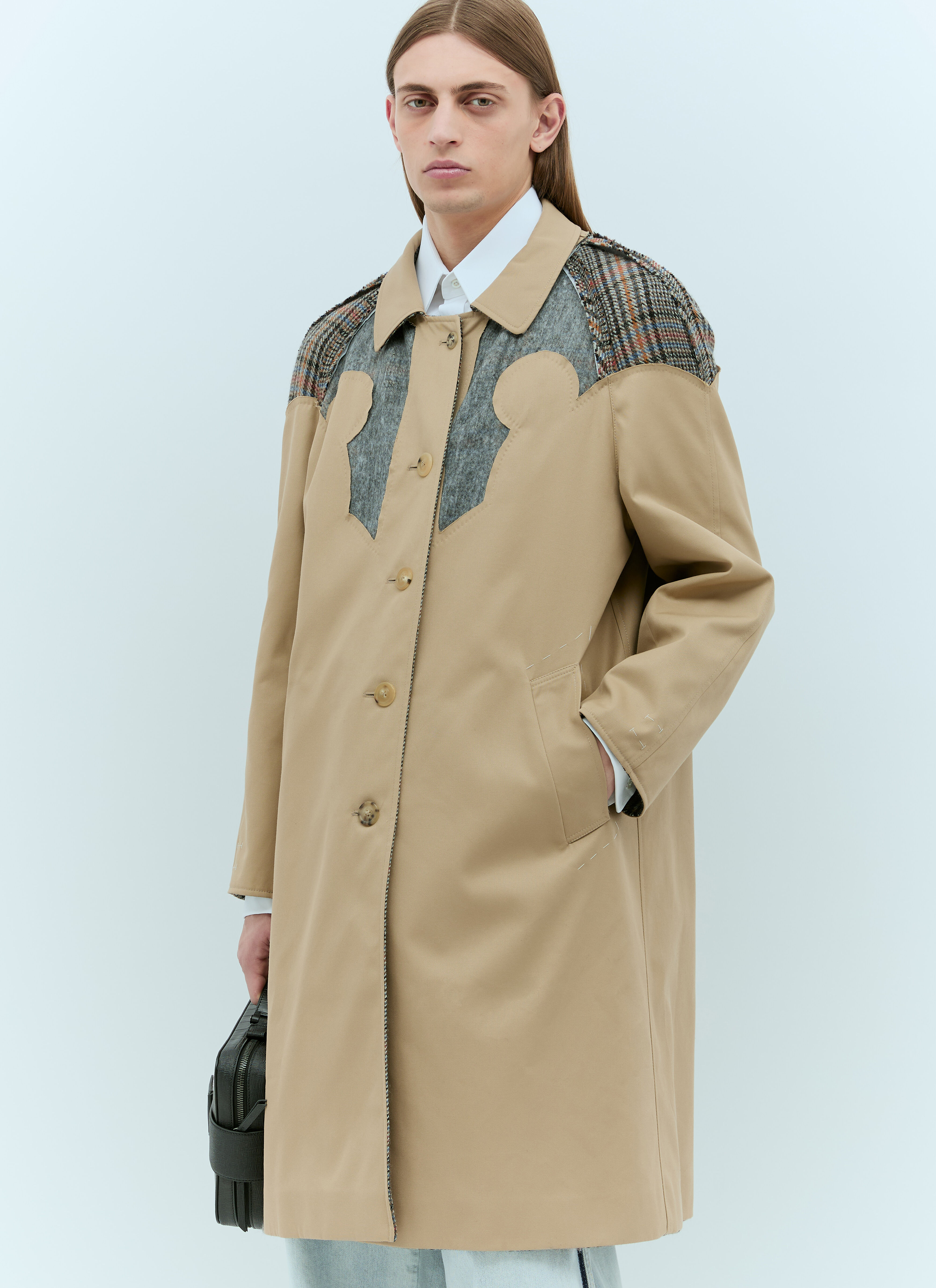 Bottega Veneta Reversible Décortiqué Coat Beige bov0157005