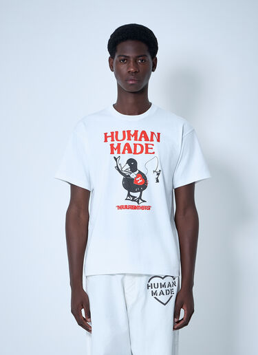 HUMAN MADE Logo Motif T-Shirt White hmd0161021