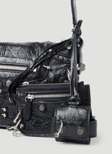 Balenciaga Le Cagole Piercing Crossbody Bag Black bal0152070