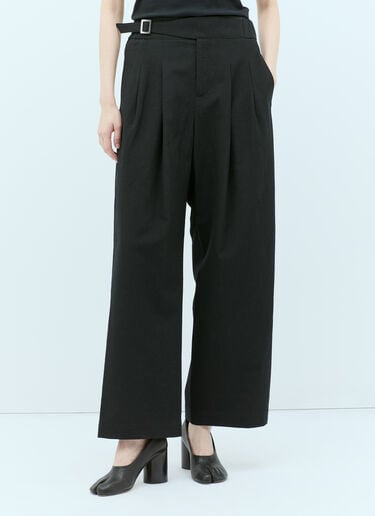 Issey Miyake Ease Wool Pants Black ism0255009