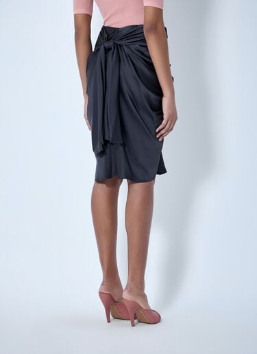 Chloé Draped Knot Detail Skirt Black chl0264008