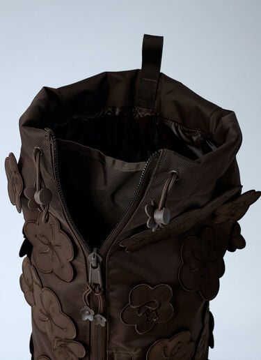 Logo Motif Floral Appliqué Backpack The North Face x Cecilie Bahnsen Logo Motif Floral Appliqué Backpack Brown tnc0262002