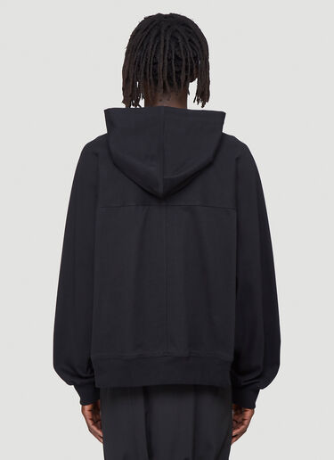 Rick Owens Windbreaker Hooded Zip-Up Sweatshirt Black ric0142018