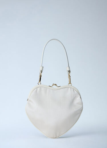 Vivienne Westwood Belle Heart Frame Handbag White vvw0263039