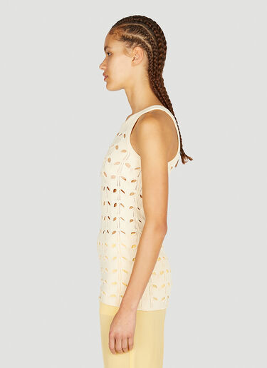 Sportmax Cut Out Knit Top White spx0252003