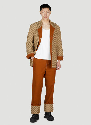 Gucci 양면 재킷 브라운 guc0152297