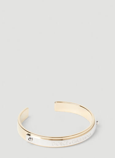 Dolce & Gabbana Logo Plaque Bracelet Gold dol0152014