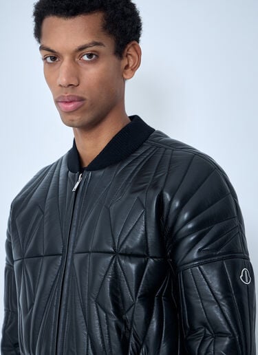 Moncler x Rick Owens Geocamo Cropped Quilted Bomber Jacket Black mcs0363009