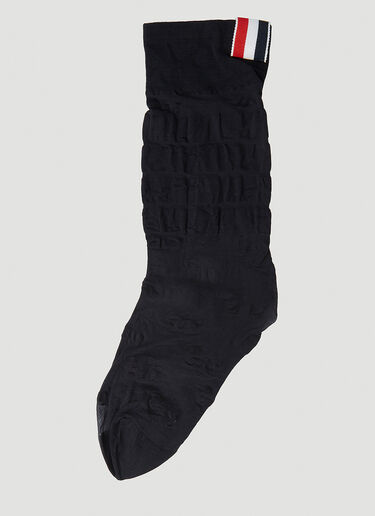 Thom Browne Hector Sausage Dog Print Socks Black thb0248006