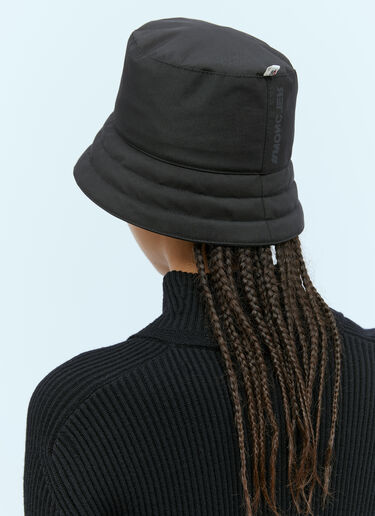 Moncler Grenoble 徽标贴花渔夫帽 黑色 mog0253012