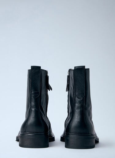Our Legacy Daimono Zip Leather Boots Black our0164048