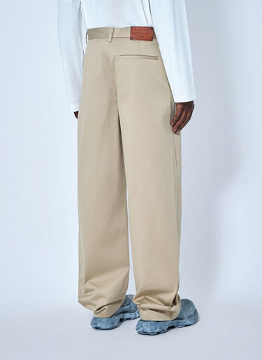Acne Studios コットンサテンのテーラードトラウザーズ ベージュ acn0165059