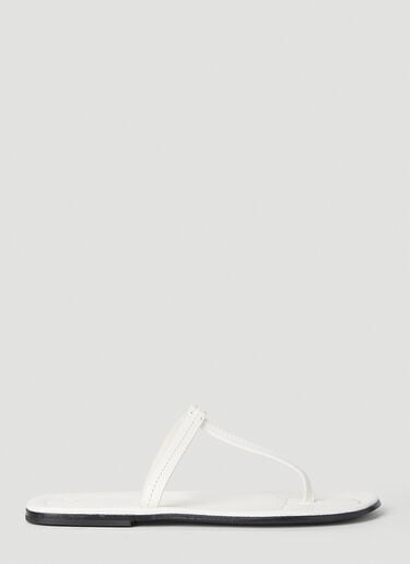 TOTEME T-ストラップサンダル ホワイト tot0252019