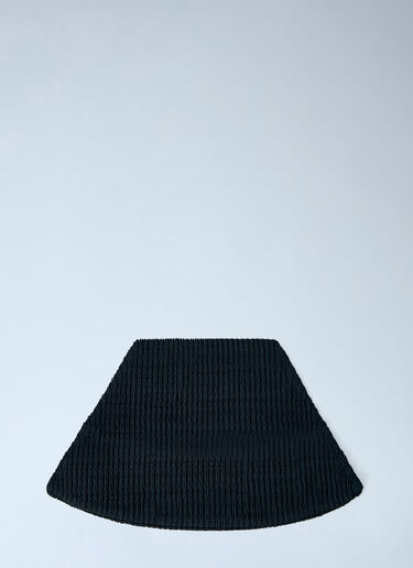 LN-CC® - Homme Plissé Issey Miyake: Mesh Pleats Hat - Black Homme Plissé Issey Miyake Mesh Pleats Hat Black hmp0166004