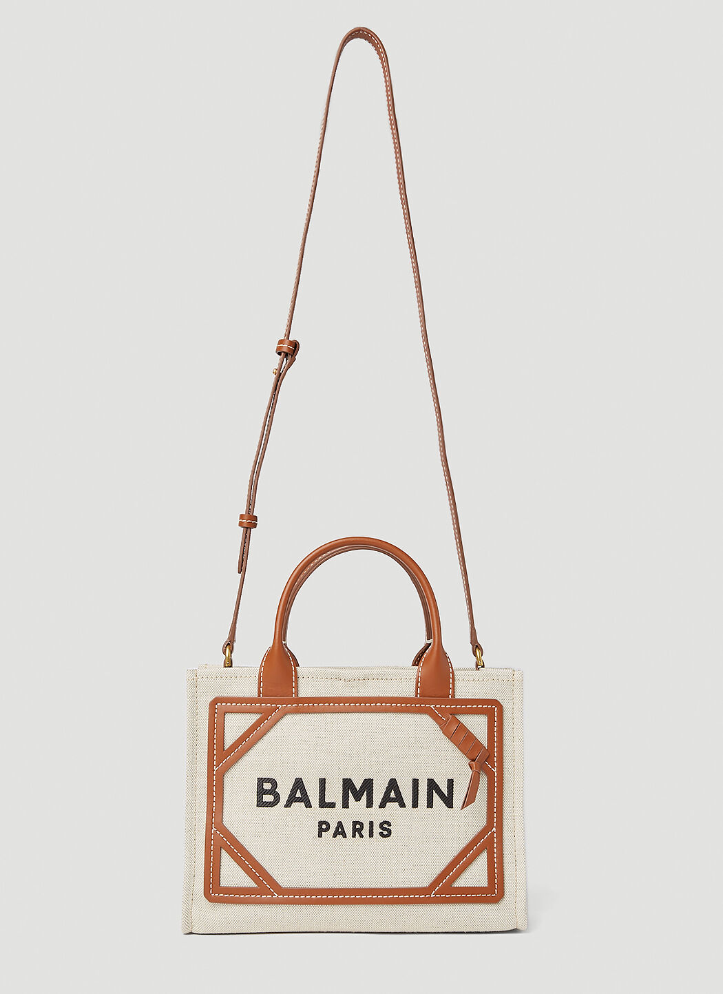 Balmain B Army Small Shopper Bag in Beige LN CC