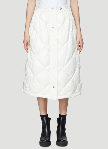 2 MONCLER 1952 Puffer Skirt White mge0237001