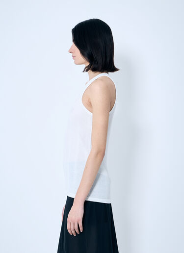Maison Margiela 徽标贴饰背心上衣  白色 mla0259006