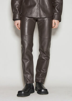 Jil Sander x Acne Studios Leather Pants Beige jil0155004