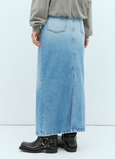 Acne Studios ミディデニムスカート ブルー acn0253036