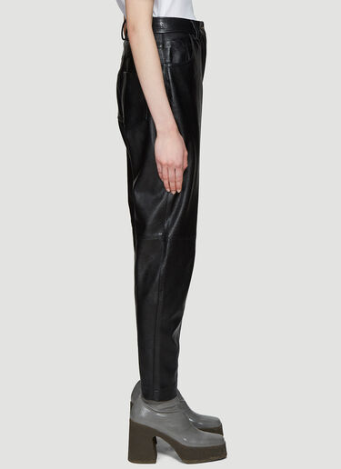 Stella McCartney Hailey Faux Leather Trousers Black stm0237009