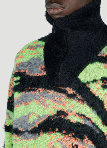 ERL Tiger Jacquard Sweater Green erl0152014