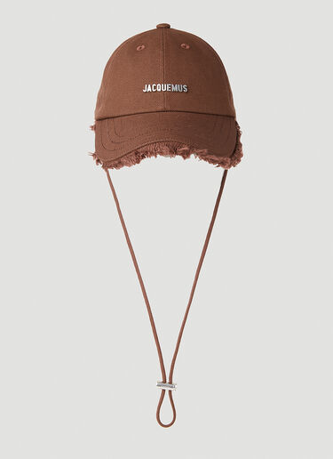 Jacquemus La Casquette Artichaut Cap Brown jac0151043