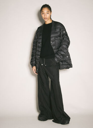 Moncler x Rick Owens Collarless Down Jacket Black mcs0358010