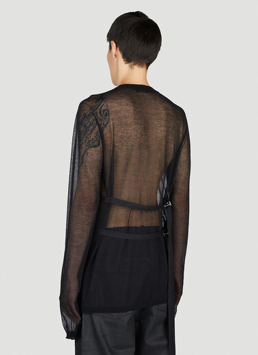 Ann Demeulemeester Diederik Long Sleeve Top Black ann0152011