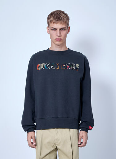 LN-CC® - Human Made: Embroidered Sweatshirt - Navy Human Made Embroidered Sweatshirt Navy hmd0166008
