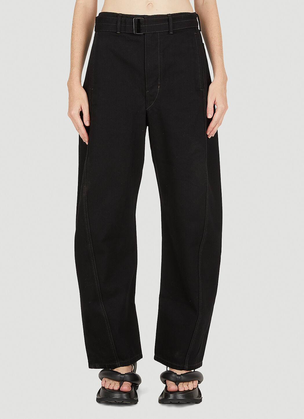 Lemaire Women s Twisted Belt Pants in Black LN CC