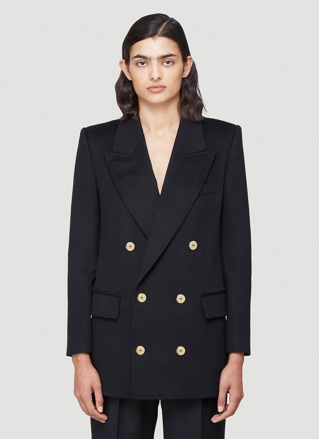 Saint laurent shop double breasted blazer