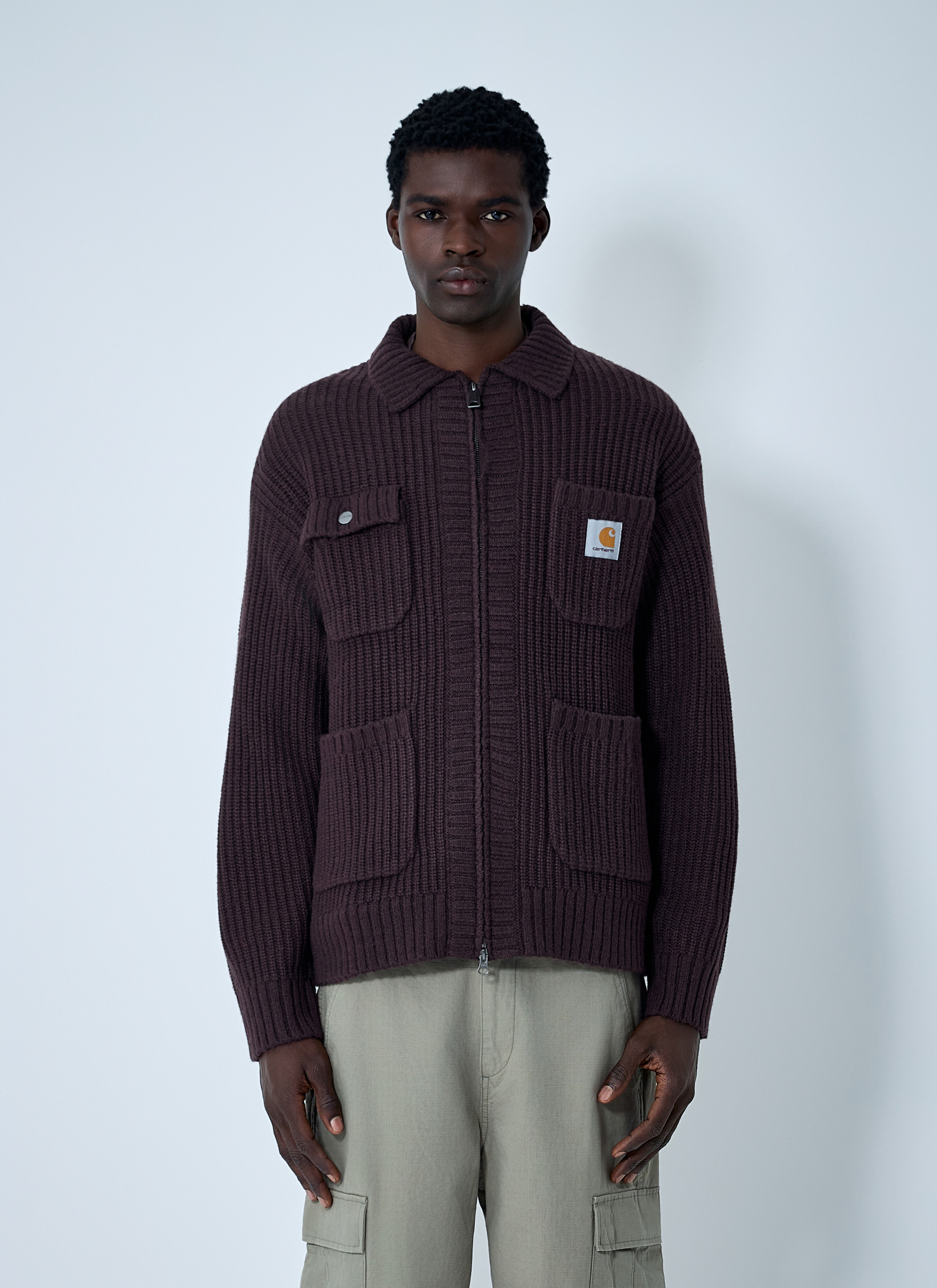 Carhartt WIP Men's' Chore Knit Cardigan in Brown | LN-CC®