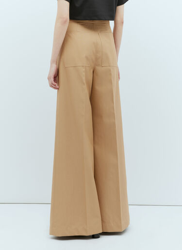 Max Mara Tailored Canvas Pants Camel max0256058